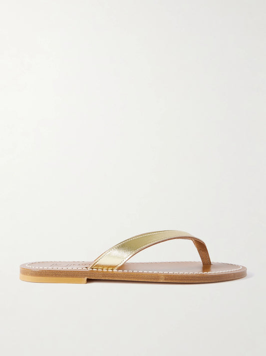 Torino Metallic Leather Sandals