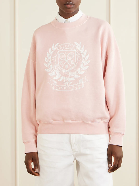 + Wimbledon Logo-printed Cotton-blend Jersey Sweatshirt