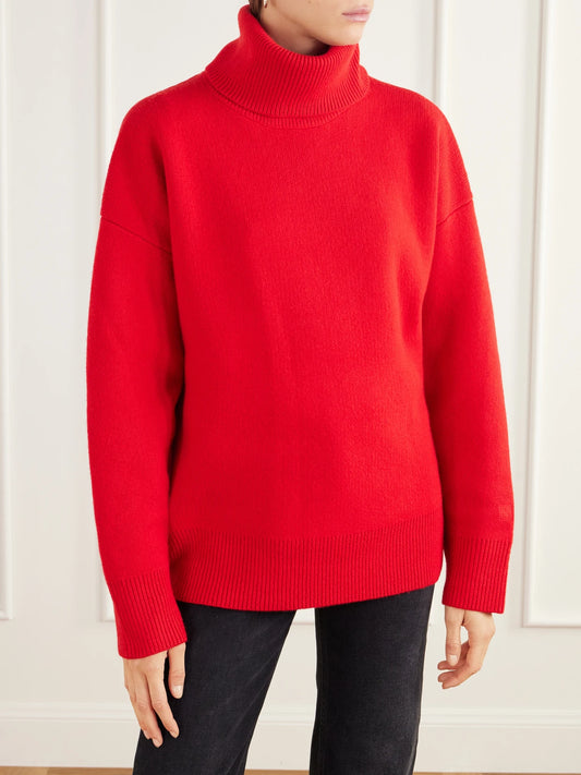 TOTEME Brushed Wool-blend Turtleneck Sweater