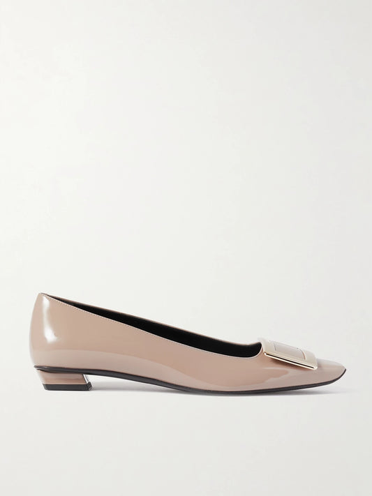 Roger Belle Vivier Patent-leather Ballet Flats
