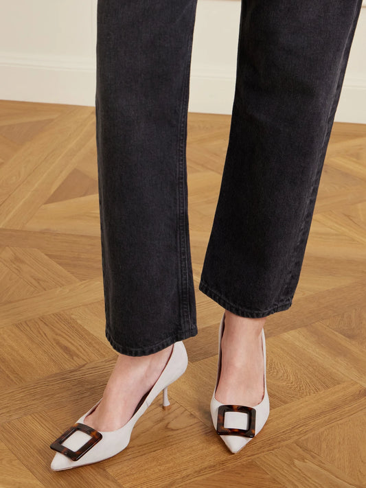 Viv In The City 65 Buckled Suede Pumps