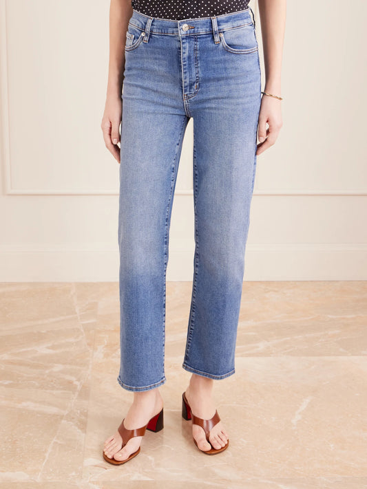 High Rise Straight High-rise Straight-leg Jeans