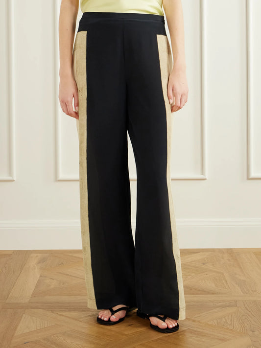 SIR. Sona Silk Crepe De Chine Wide-leg Pants