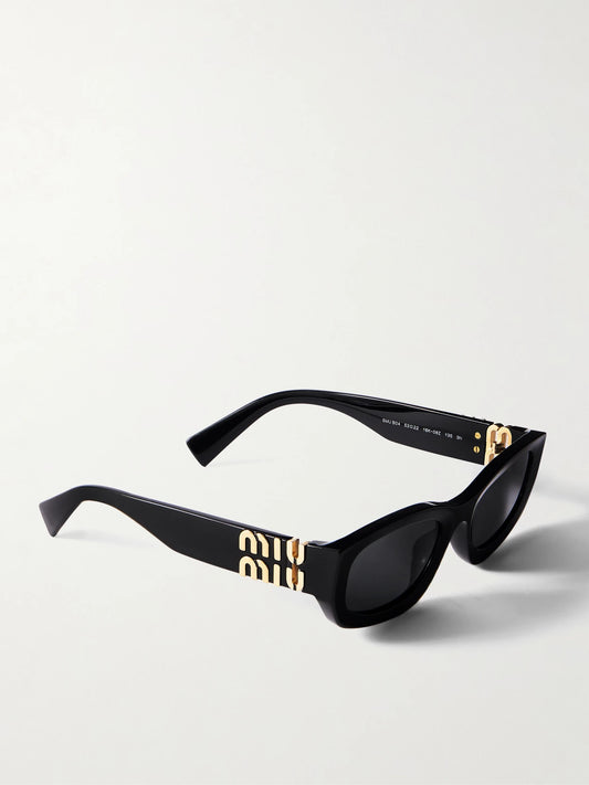 Miu Miu Eyewear Glimpse Cat-eye Acetate Sunglasses