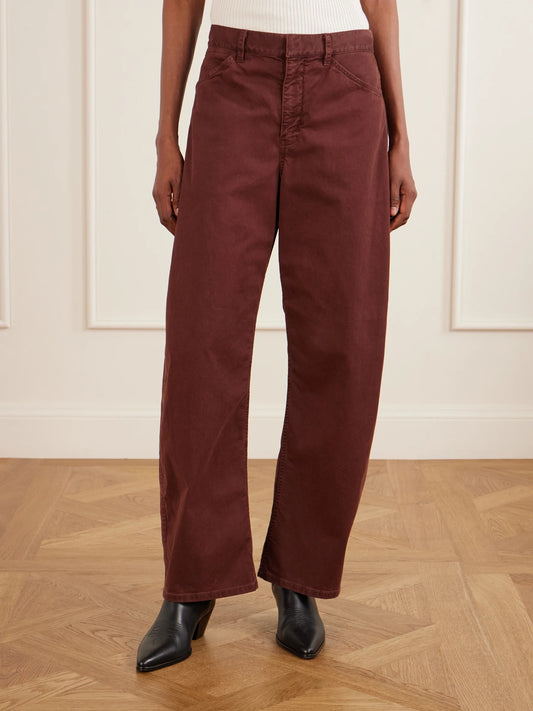 Nili Lotan Tribeca Cotton-blend Twill Tapered Pants