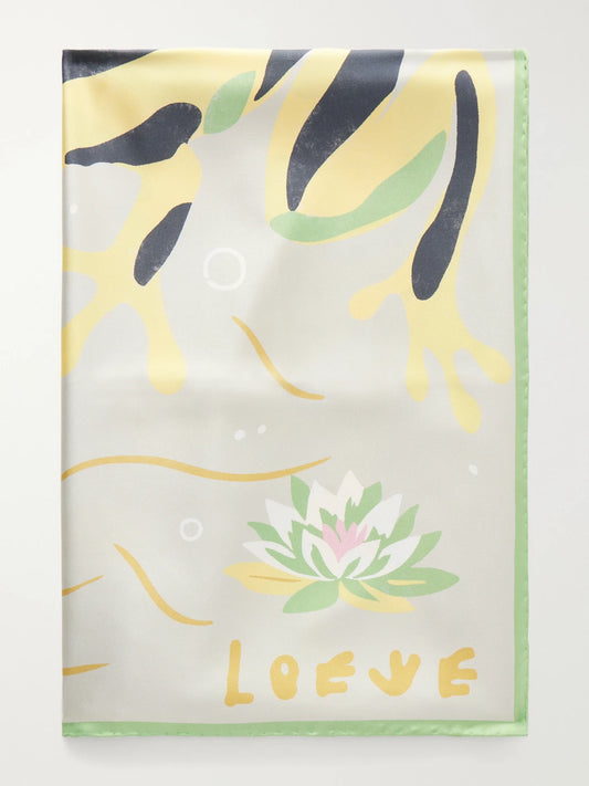LOEWE + Paula's Ibiza Printed Silk-twill Scarf