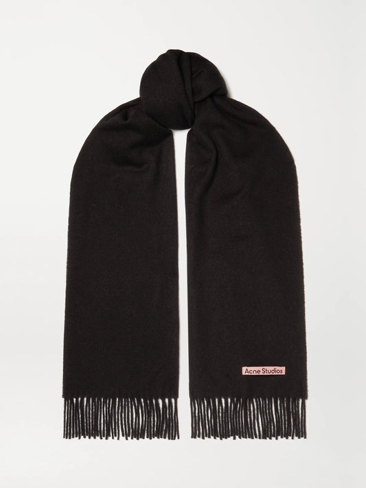 Canada Narrow Fringed Wool Scarf