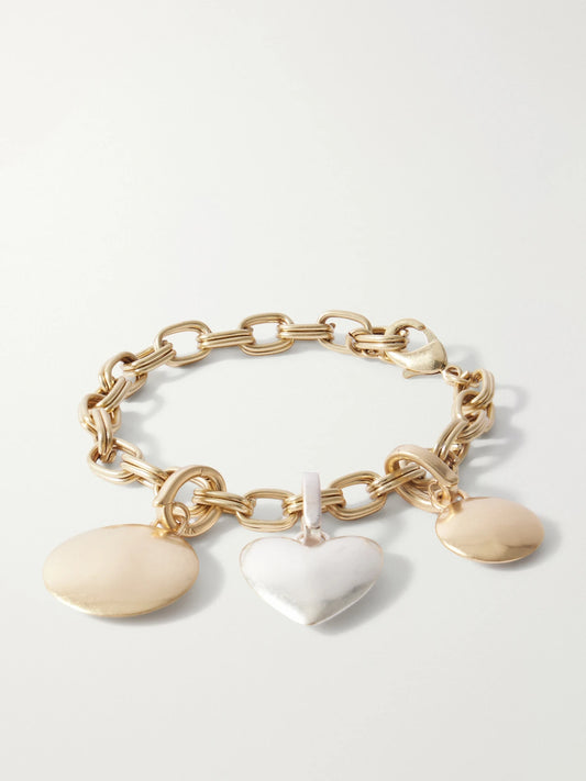 Roxanne Assoulin The Token Gold And Silver-tone Bracelet