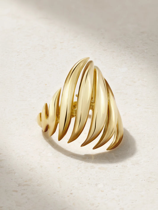 Flame Medium 18-karat Gold Ring