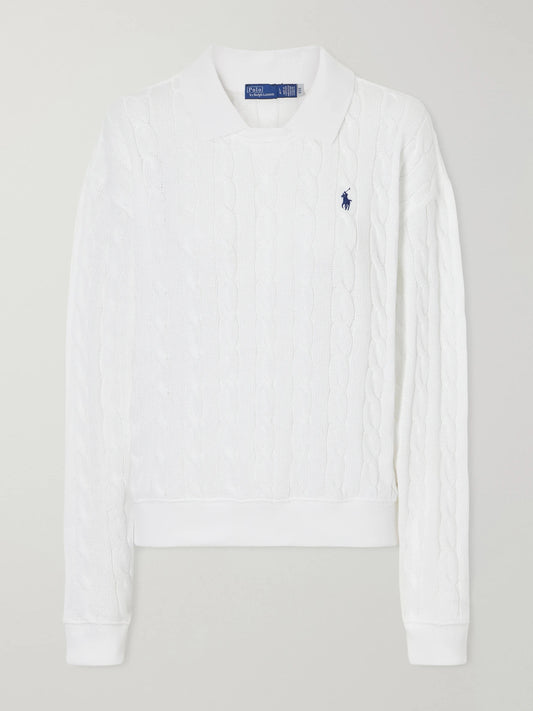 Cotton Cable-knit Sweater