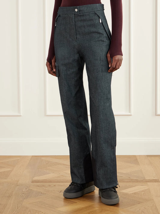 Cordova Zurs Denim-effect Shell Straight-leg Ski Pants
