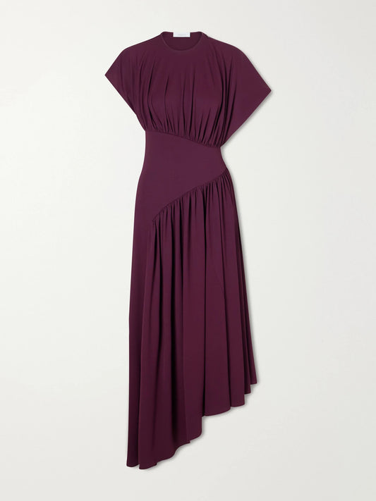 Draped Stretch-jersey Maxi Dress