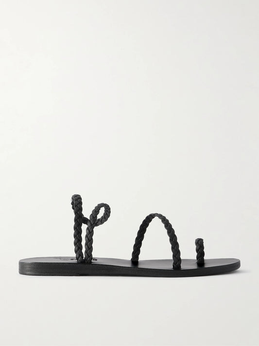 Ancient Greek Eleftheria Woven Leather Sandals
