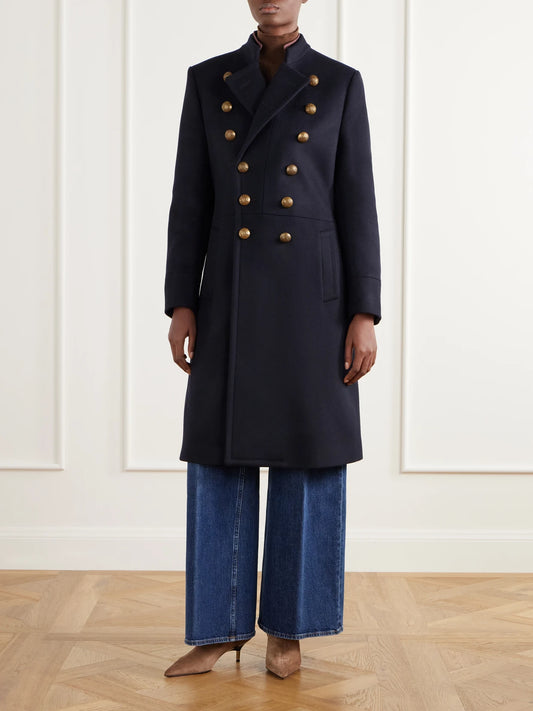 Etro Double-breasted Felted Wool-blend Coat
