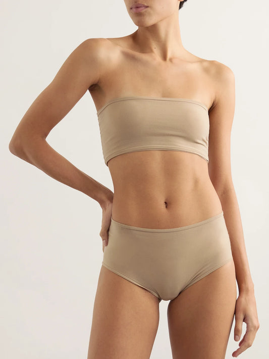 Stretch-jersey Bandeau Bra And Briefs Set