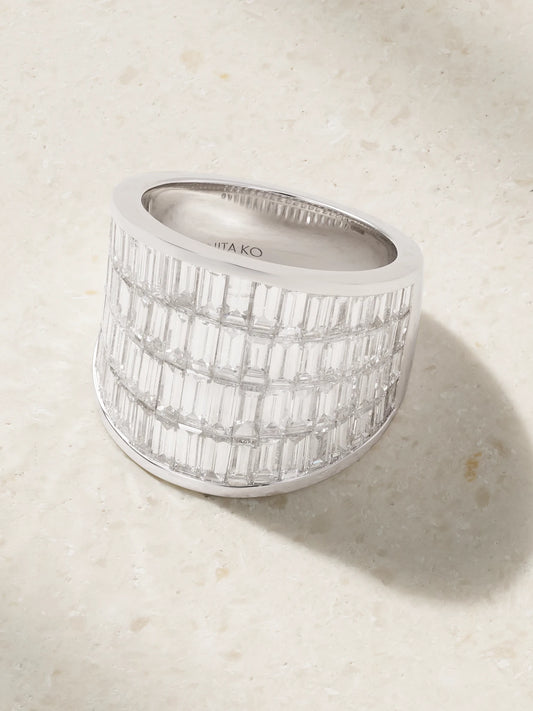 Galaxy 18-karat White Gold Diamond Ring