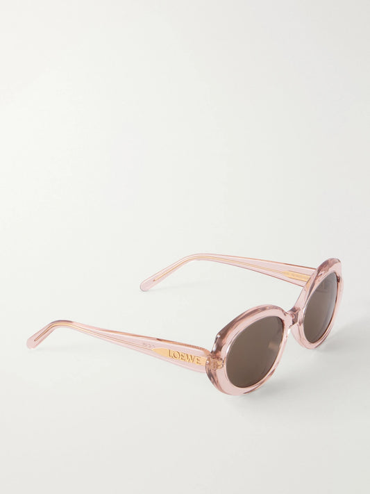Loewe Oval Slim Oval-frame Acetate Sunglasses