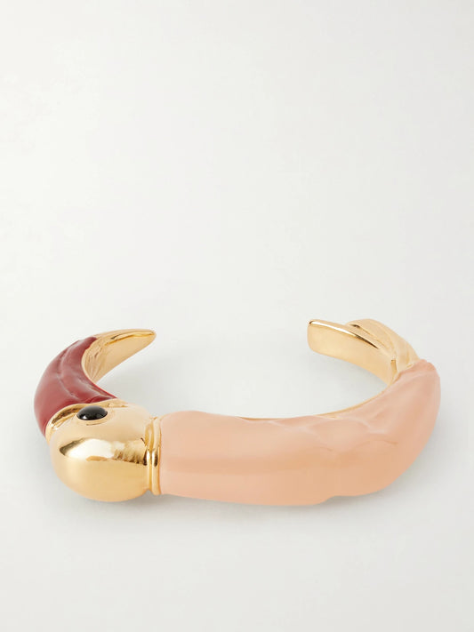 Gold-tone And Resin Cuff