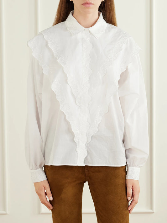 FRAME The Equestrian Cotton-poplin Shirt