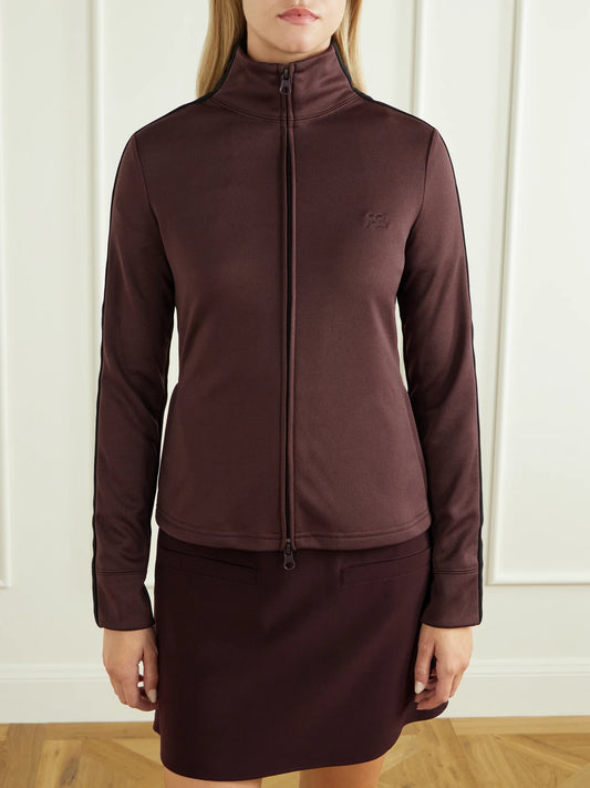 COURREGES Logo-embroidered Jersey Jacket