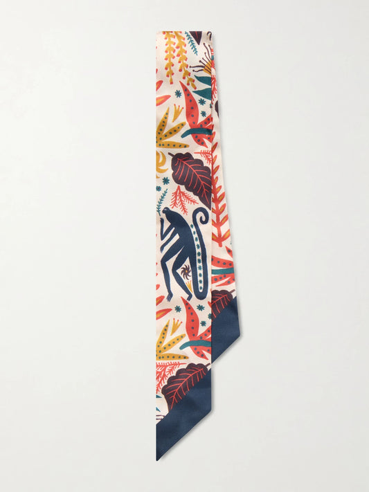 Paisleyna Printed Silk Scarf