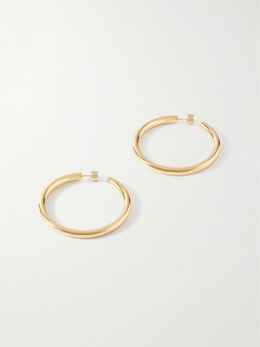 Natasha Gold-plated Hoop Earrings