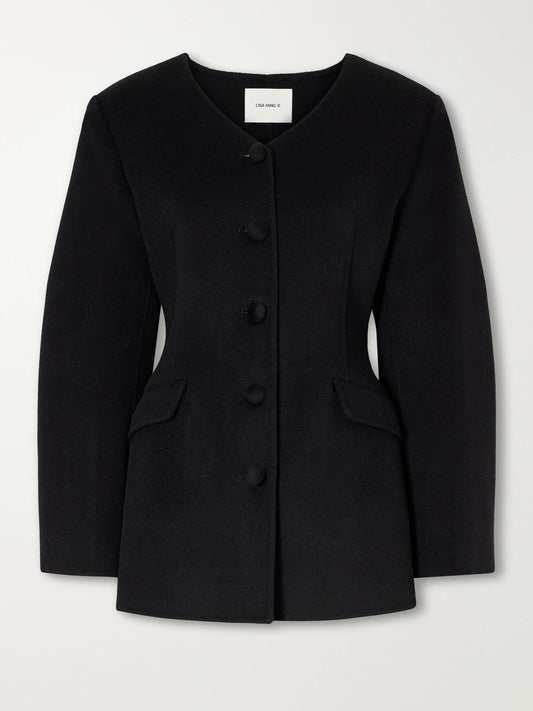 LISA YANG Doublé Wool And Cashmere-blend Jacket