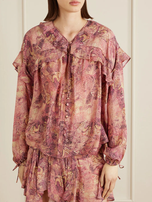 Charis Silk-chiffon Blouse