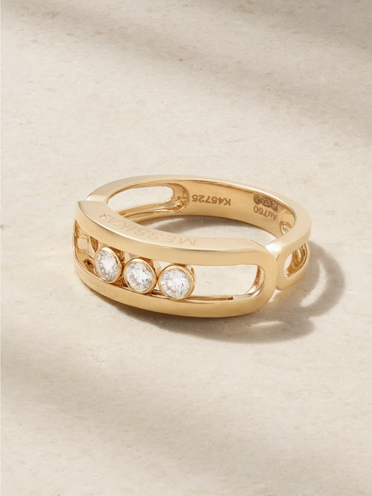 Move Classique 18-karat Gold Diamond Ring