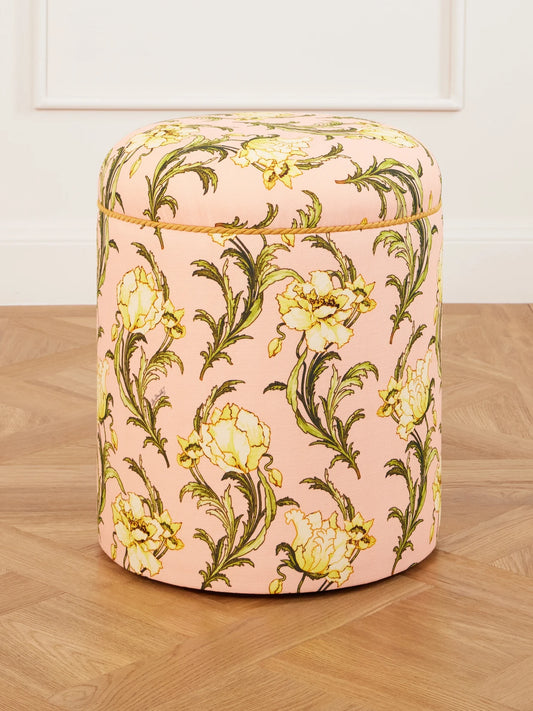 Baba' Printed Canvas Pouf