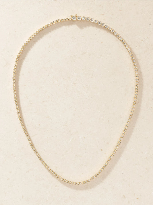 Sophie Bille Brahe Collier De Tennis Classique 18-karat Gold Diamond Necklace