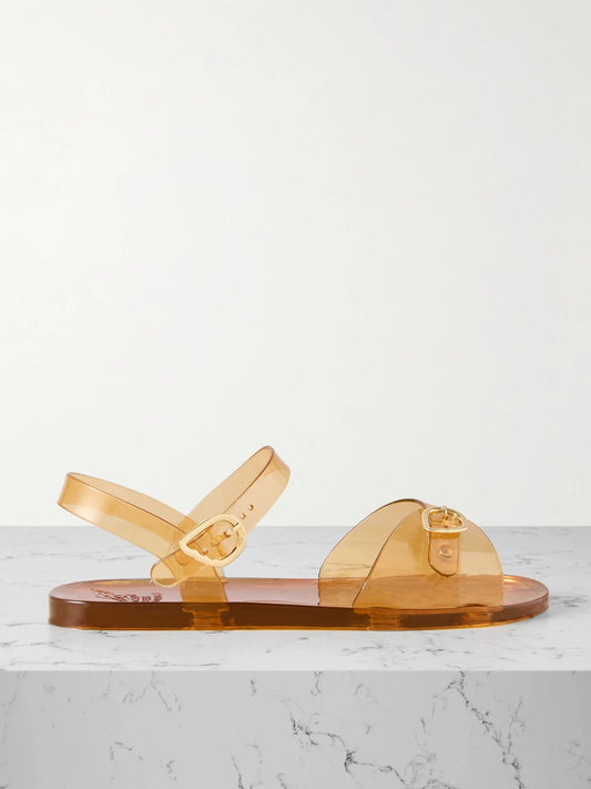 Ancient Greek Irini Recycled-pvc Slingback Sandals
