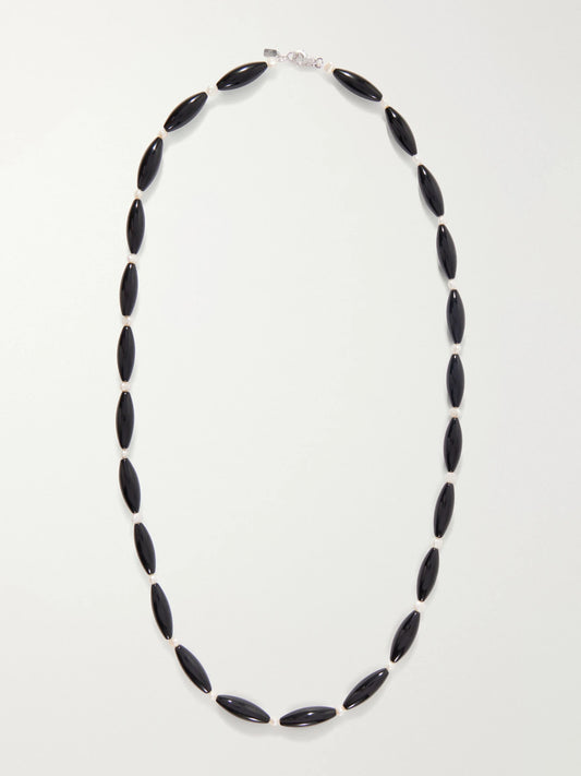 Le Sundial Nives Mother-of-pearl And Sterling Silver Necklace