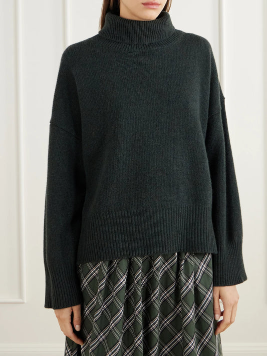 SKALL Silene Rib-trimmed Wool Turtleneck Sweater
