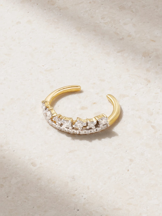 Sparks Fly 10-karat Gold Diamond Ear Cuff