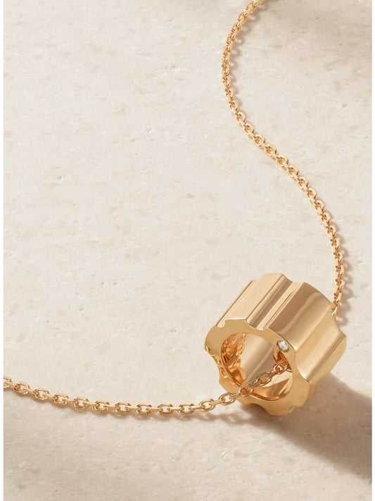 De Beers London Rvl 18-karat Rose Gold Diamond Necklace