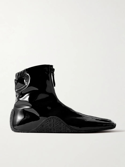 Alaïa Glossed Ankle Boots