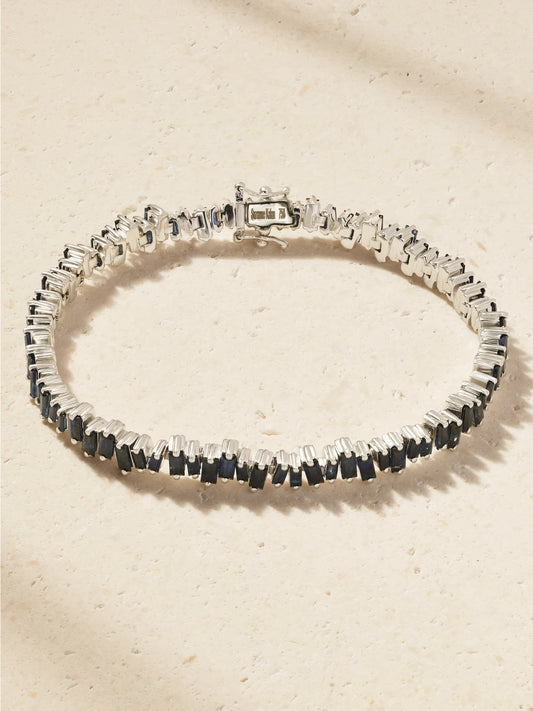 18-karat White Gold Sapphire Bracelet