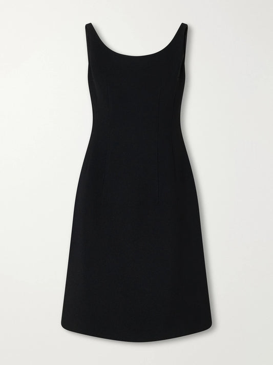 The Row Arie Darted Crepe Midi Dress