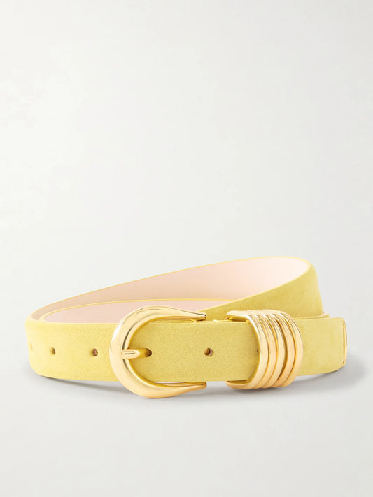 Déhanche 2.5 Cm Hollyhock Suede Belt