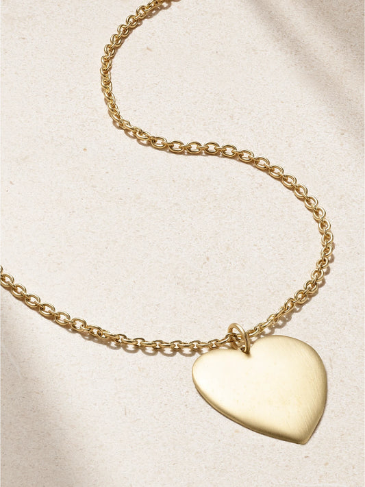 Large Heart 18-karat Gold Necklace