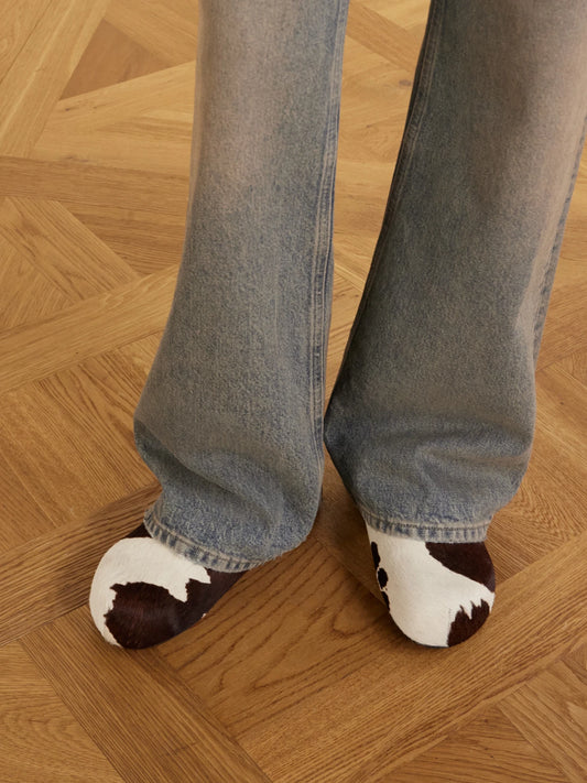 Fussbett Calf Hair Clogs