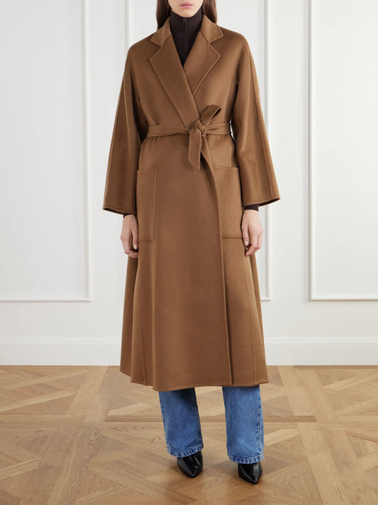 Max Mara Trenna Belted Cashmere-flannel Coat