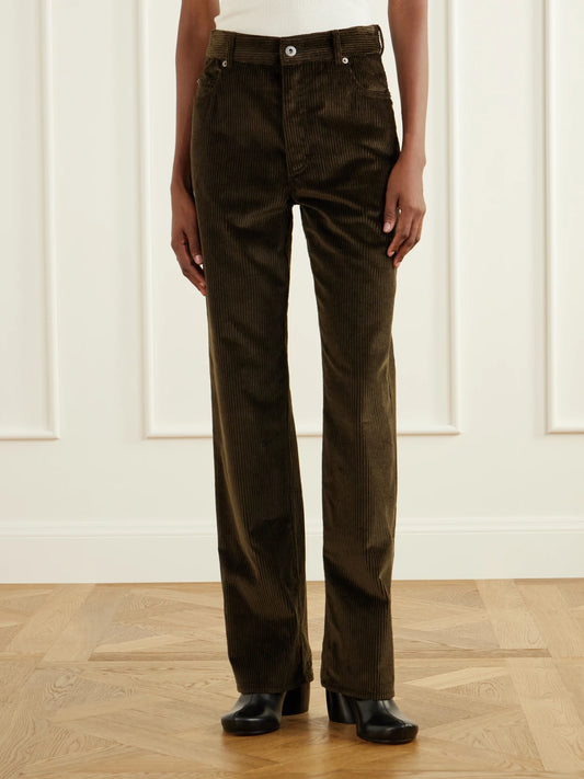 LOEWE Cotton-corduroy Straight-leg Pants