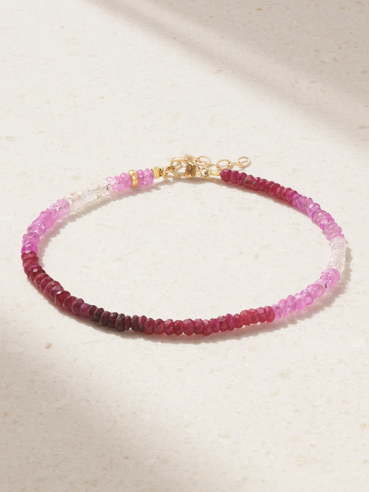 + Net Sustain Arizona Gold Ruby Bracelet