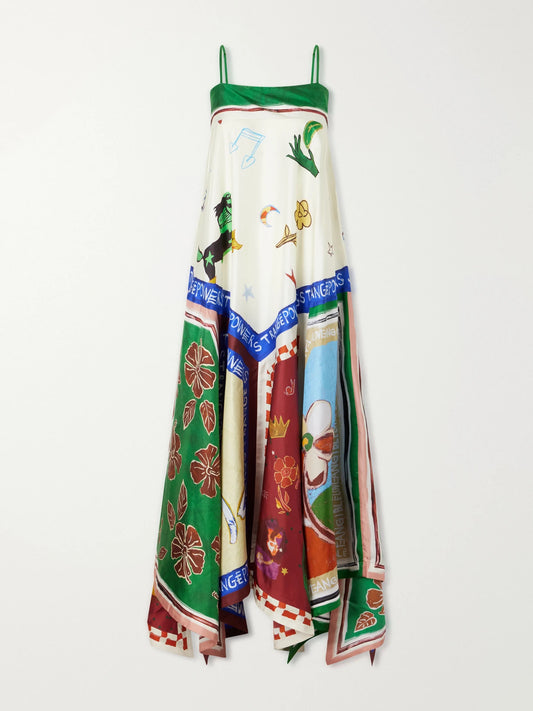 Tangible Silk-twill Midi Dress