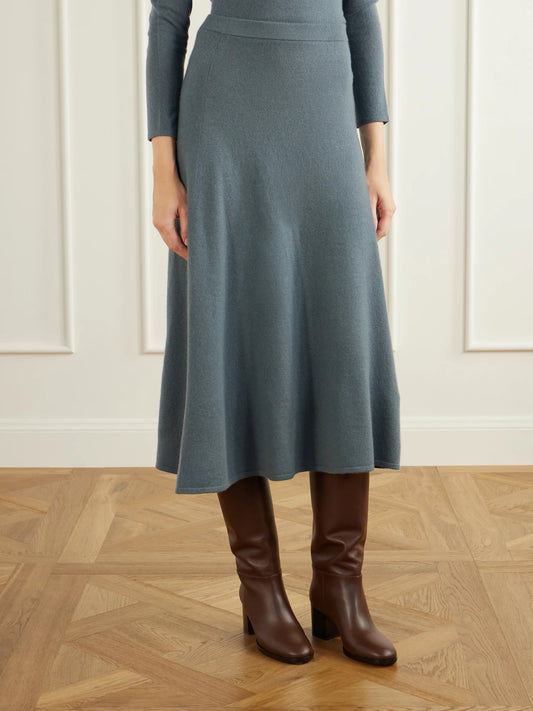 Zimmermann Valiant Wool And Cashmere-blend Knitted Midi Skirt