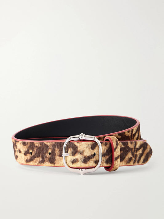 ISABEL MARANT Depson-gd Leopard-print Calf Hair Belt
