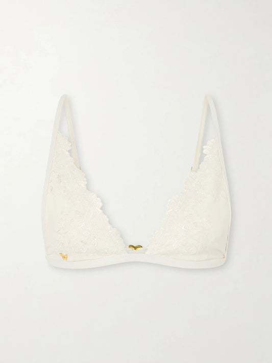 Juliette Embroidered Bikini Top