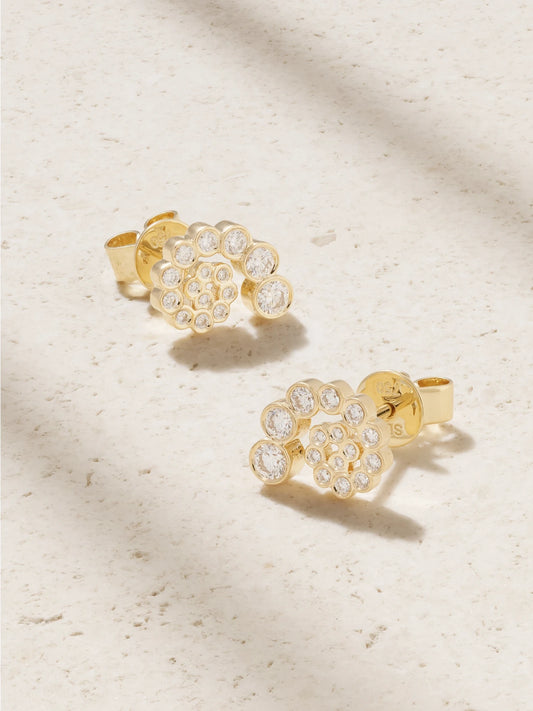 Petit Rêve Escargot 18-karat Recycled Gold Diamond Earrings
